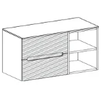 ormarić sa otvorenom policom