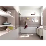 Pločica za kuhinju bela boja