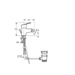 Stojeća slavina za bide Coral
