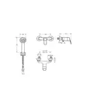 Zidni tuš set Coral