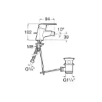 jednoručna slavina za bide