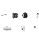 ugradbeni tuš sistem krom