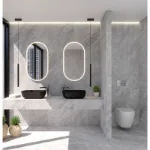 Pločica imitacija kamena siva mat