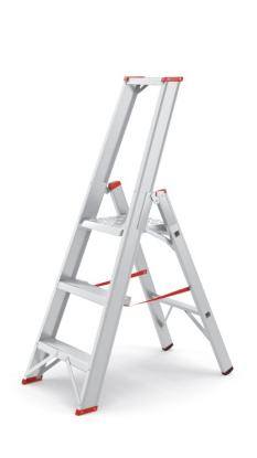 Aluminijasta lestev s polico