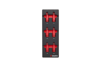 6-delni set natičnih ključev v peni 3/8"