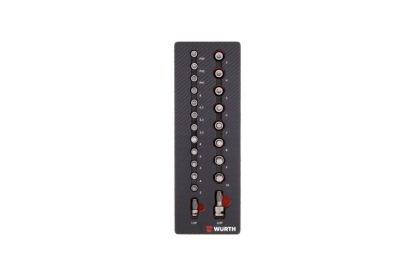 22-delni set natičnih ključev 1/4" in 3/8" v peni