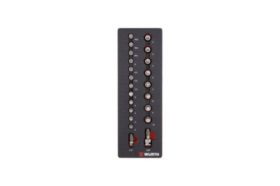 22-delni set natičnih ključev 1/4" in 3/8" v peni