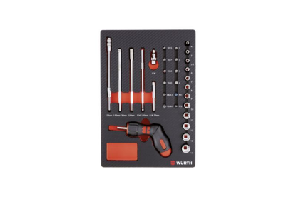 37-delni set nastavkov 1/4" z izvijačem