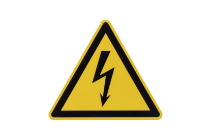 Varnostni in opozorilni znak - nevarna električna napetost 