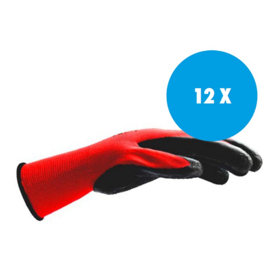 Slika 12x Rokavice za montažo - zaščitne rokavice latex “grip” vel-11