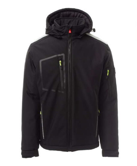 Slika ZIMSKA DELOVNA JAKNA SOFTSHELL STREAM-ČRNA-M