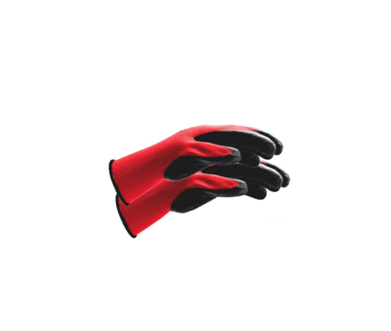 Slika ROKAVICE ZAŠČITNE LATEX "GRIP" RDEČE VEL. 9