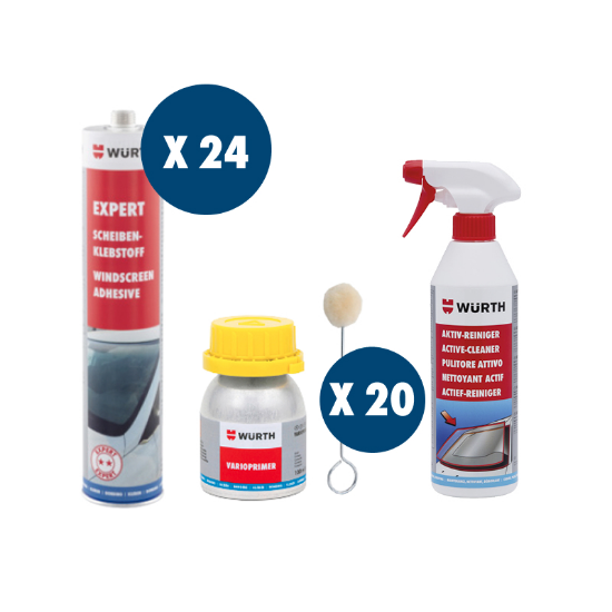 Slika  Set lepila za steklo Expert 2