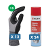 Slika Čistilo za zavore (24 x 500 ml) + 12 x zaščitne rokavice Tigerflex velikost 10