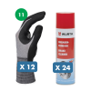 Slika Čistilo za zavore (24 x 500 ml) + 12 x zaščitne rokavice Tigerflex velikost 11
