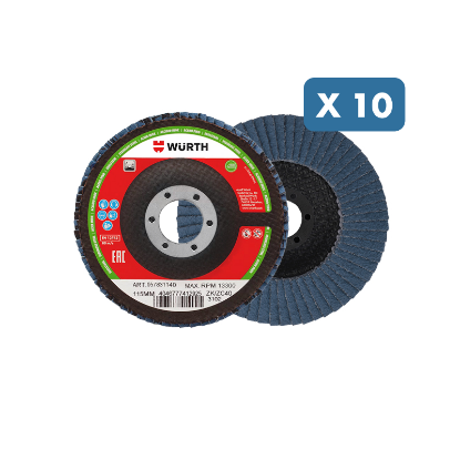 Slika 10 lamelnih plošč premera 115 mm, na voljo različne granulacije