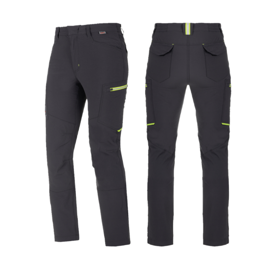 Slika Lahke delovne hlače Stretch Evolution, antracit/limeta, velikost 48