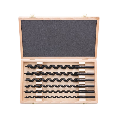 Slika 6-delni set svedrov za les 10-20/2 mm, vrtalne dolžine 250 mm, v lesenem kovčku