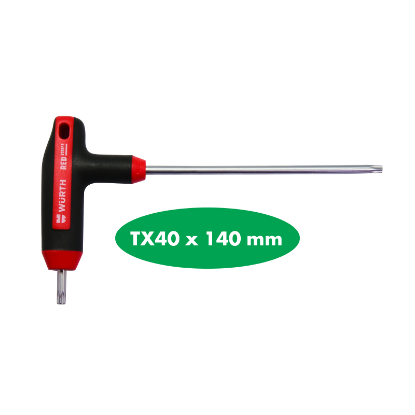 Slika T-ROČAJ IZVIJAČ, S2, TORX TX40 X 140 MM