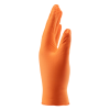 Slika Zaščitne rokavice za enkrastno uporabo, nitril grip, oranžne, velikost L