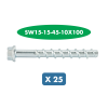 Slika 25 X VIJAK ZA BETON-6KT.-(W-BS/S)-(A2K)-SW15-15-45-10X100