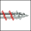 Slika 100 x najlonski zidni vložek SHARK-TWIST (10 x 56 mm) in 100 x vijak za pritrditev