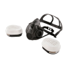 Slika Set za barvanje s polobrazno masko za barvanje, 2 filtroma + 6 pari rokavic Multifit nitril, velikost 11
