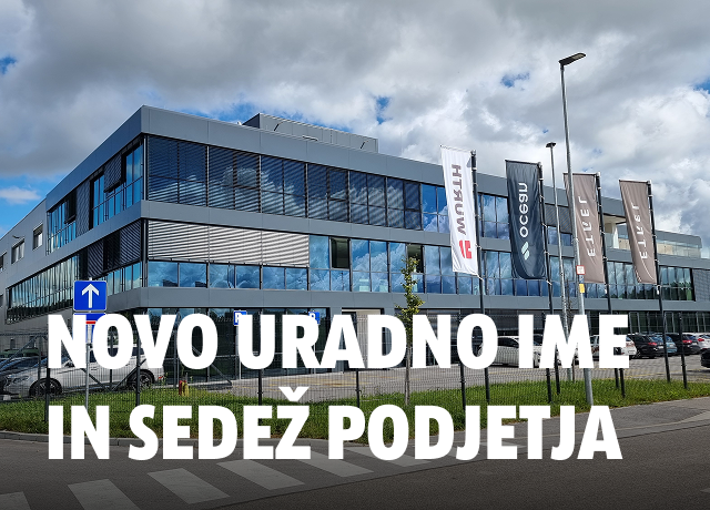 Novo uradno ime in sedež podjetja