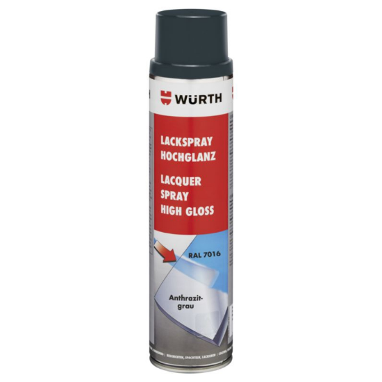 Slika LAK SPREJ VISOKI SIJAJ, ČRNA RAL9005, 600 ML