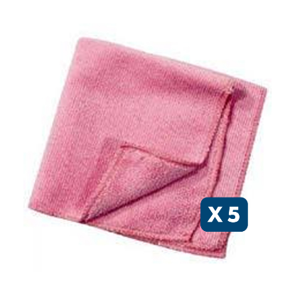 Slika 5 X MIKROAKTIVNA KRPA 40X40 CM, RDEČA
