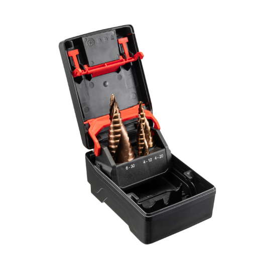 Slika 3-delni set stopničastih svedrov s 6-kotnim vpetjem HSCO, SmartStep