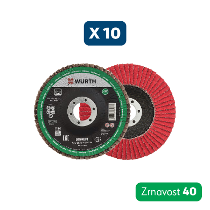 Slika 10 x lamelna plošča grobost 40, premer 115 mm