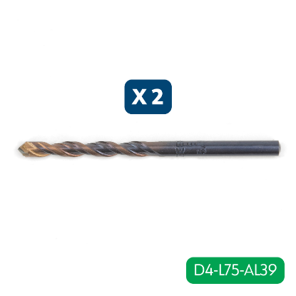 Slika 2 X VEČNAMENSKI SVEDER MFDS, D4XL75 MM