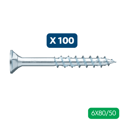 Slika 100 X LESNI VIJAKI ASSY4, UGREZNA GLAVA, RW40, 6X80/50