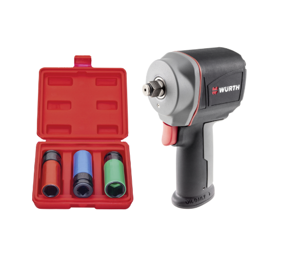 Slika Set 1/2" ključev in pnevmatskega vijačnika DSS 1/2" Premium Compact