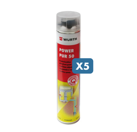 Slika Montažna PU Pena (6 x 750 ml)