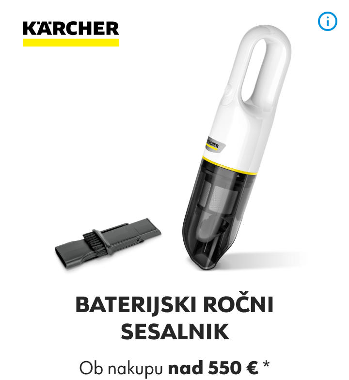 Baterijski ročni sesalnik