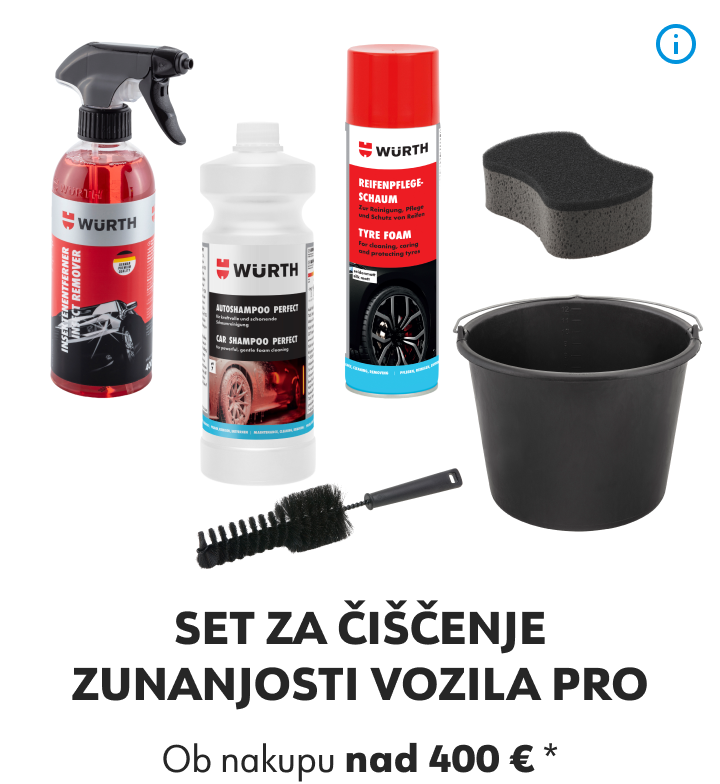 Set za čiščenje zunanjosti vozila PRO