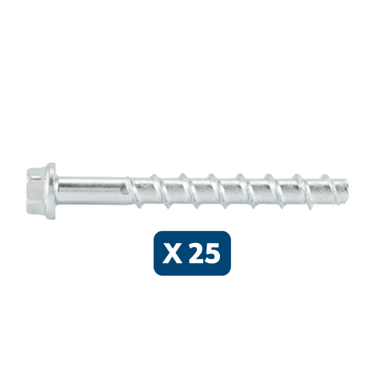 Slika 25 X VIJAK ZA BETON 6KT.-(W-BS/S)-(A2K)-SW15-5-25-10X80