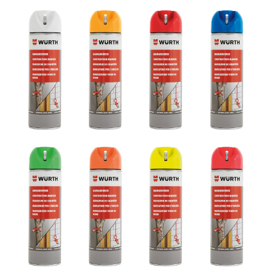 Slika Gradbeni označevalni sprej, 500 ml (različne barve)