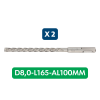 Slika 2 x udarni sveder SDS Plus Quadro, D8,0-L165